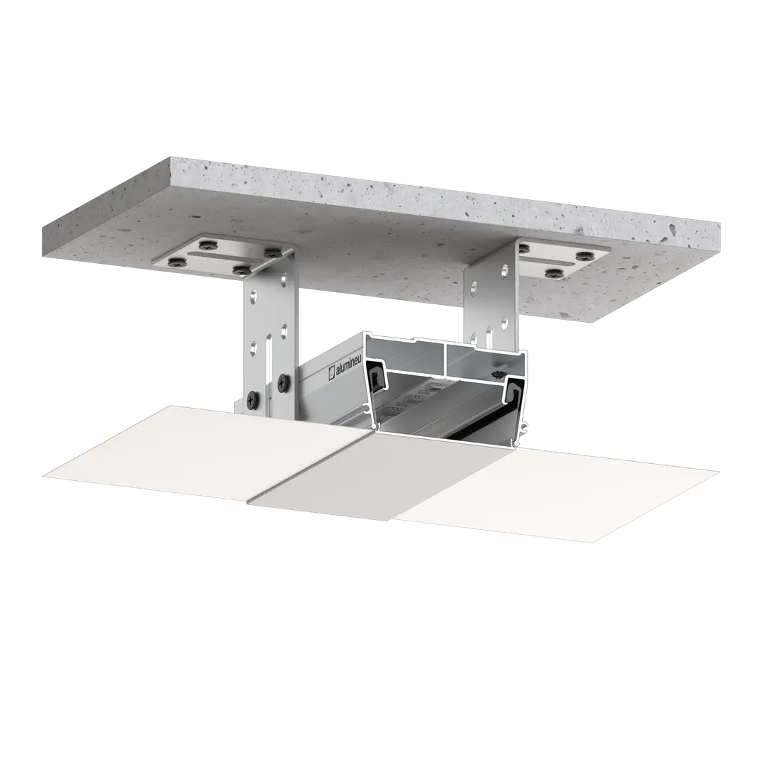 Profil LIGHTRA X050, Unbehandelt, Montagebeispiel