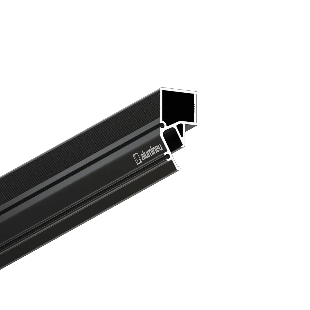 Kastenprofil des Decken-Schattenfugenprofils mit Winkelnut für die Harpune, INVISIA X206